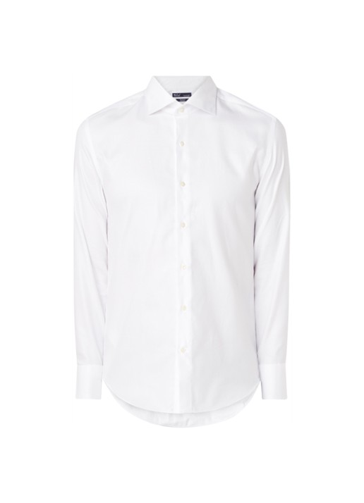 Mango Alfred regular fit strijkvrij overhemd - voorkant 2 wit