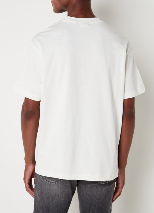 MANGO Anouk T-shirt met ronde hals  - achterkant gebroken wit