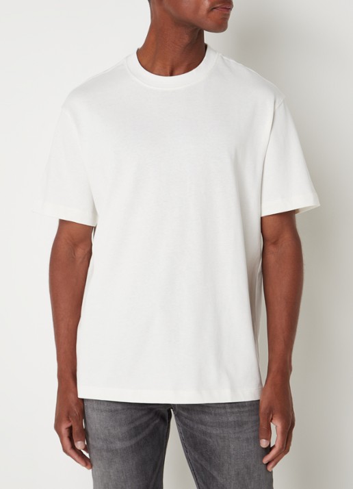 MANGO Anouk T-shirt met ronde hals  - detail 4 gebroken wit