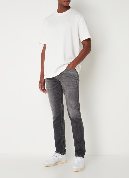 MANGO Anouk T-shirt met ronde hals  - voorkant 3 gebroken wit