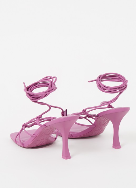 Mango Clara sandalette met knoopdetail - detail 2 roze