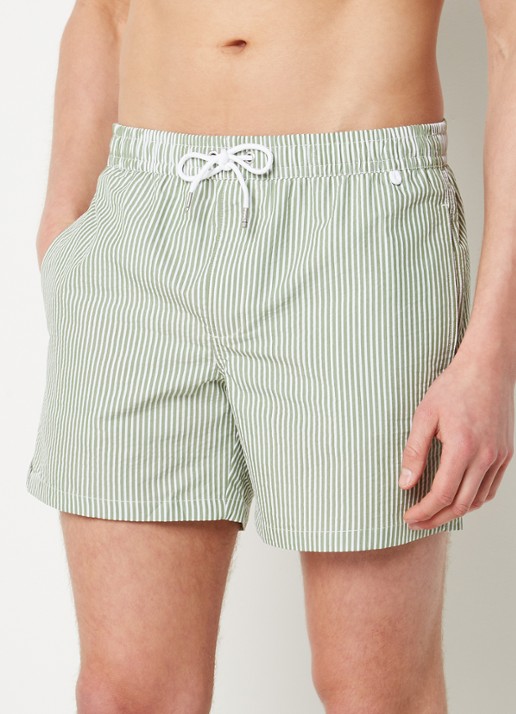Mango Seer zwemshorts met streepprint - detail 3 groen