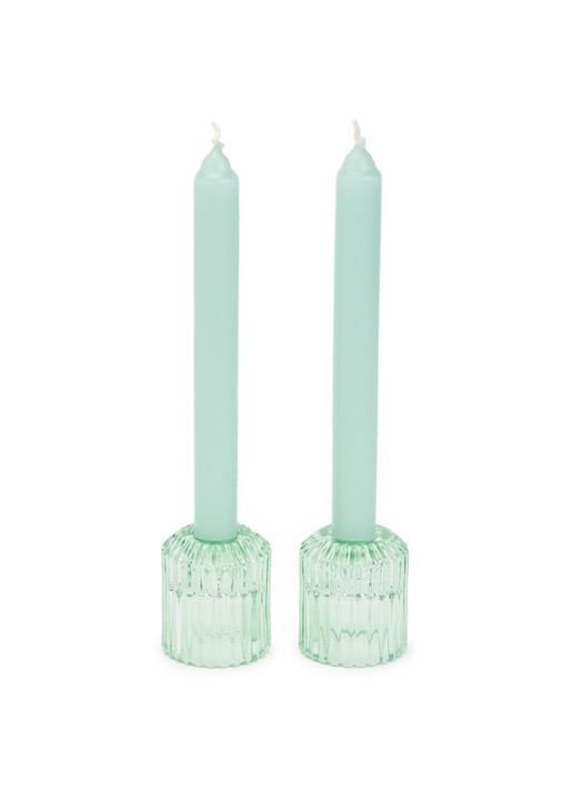 Mano Atelier Dinerkaars met houder set van 2  - voorkant 2 lichtgroen