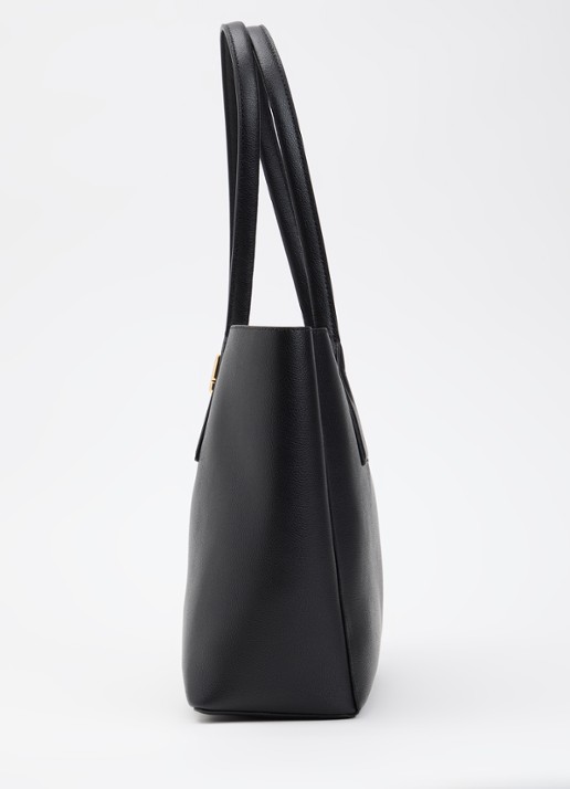 Marc Jacobs Pop J Marc Work shopper van leer met 13 inch laptopvak - detail 3 zwart
