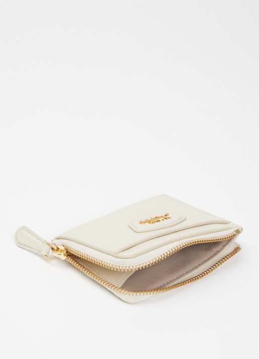 Marc Jacobs The Accordion pasjeshouder van leer - voorkant 2 beige