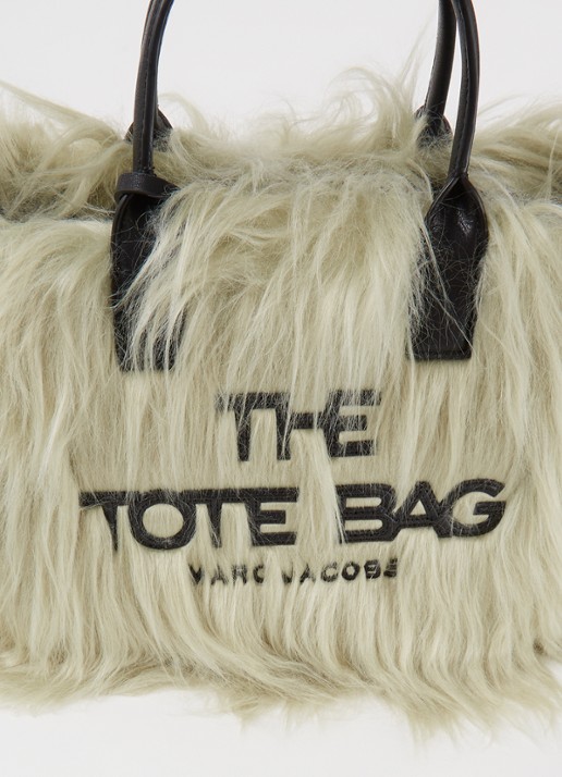 Marc Jacobs The Creature Mini Tote handtas met imitatiebont - detail 6 groen