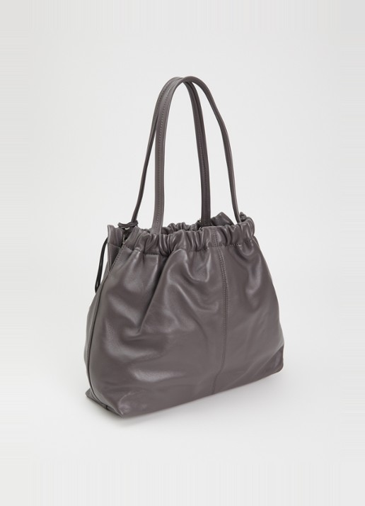 Marc Jacobs The Cristina Tote schoudertas van lamsleer - achterkant 2 donkergrijs