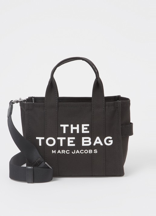 Marc Jacobs The Crossbody Tote handtas met logo - voorkant 2 zwart