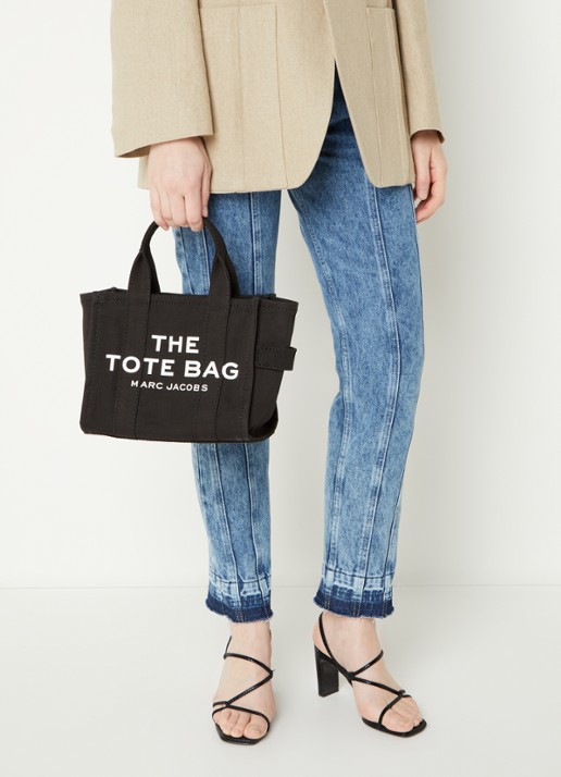 Marc Jacobs The Crossbody Tote handtas met logo - voorkant 3 zwart