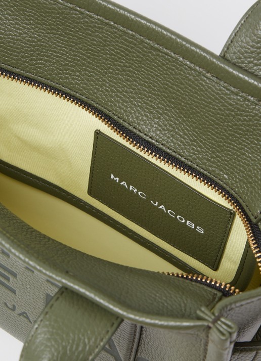 Marc Jacobs The Crossbody Tote handtas met logo - detail 3 bronsgroen