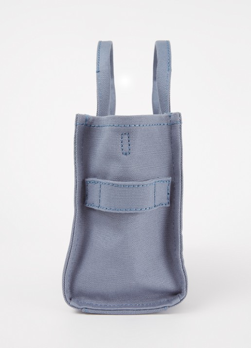 Marc Jacobs The Crossbody Tote handtas met logo - detail 2 staalblauw