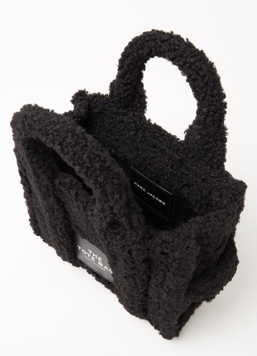 Marc Jacobs The Crossbody Tote handtas van teddy  - detail 3 zwart