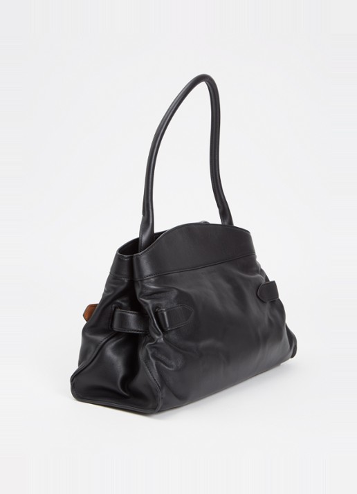 Marc Jacobs The Dakota Satchel schoudertas van leer - achterkant 3 zwart