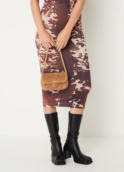 Marc Jacobs The J Marc schoudertas van teddy - voorkant 2 camel