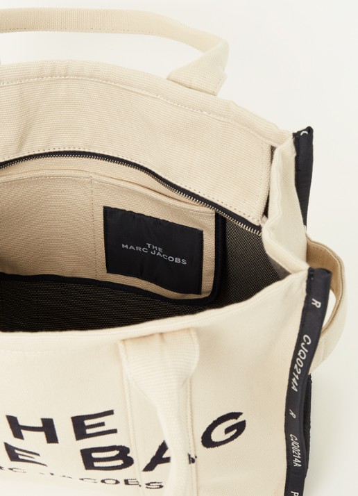 Marc Jacobs The Large Tote shopper met print - detail zand