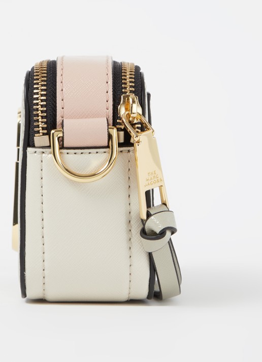 Marc Jacobs The Logo Strap Snapshot cameratas van leer - detail 3 ivoor