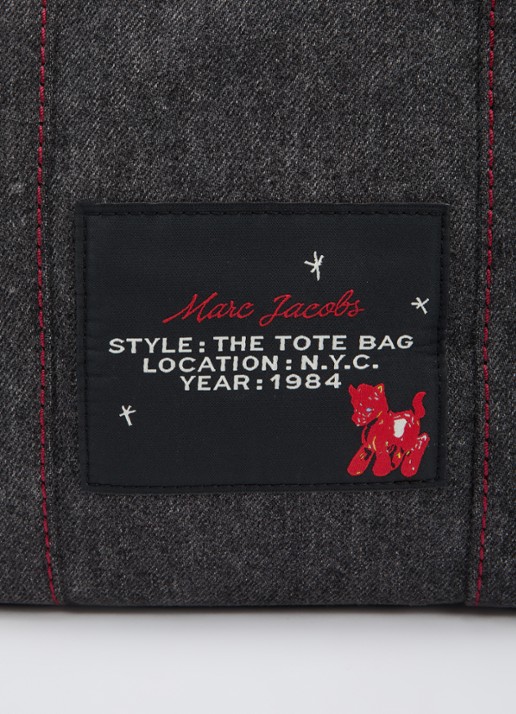 Marc Jacobs The Medium Tote handtas met logo - detail 5 antraciet
