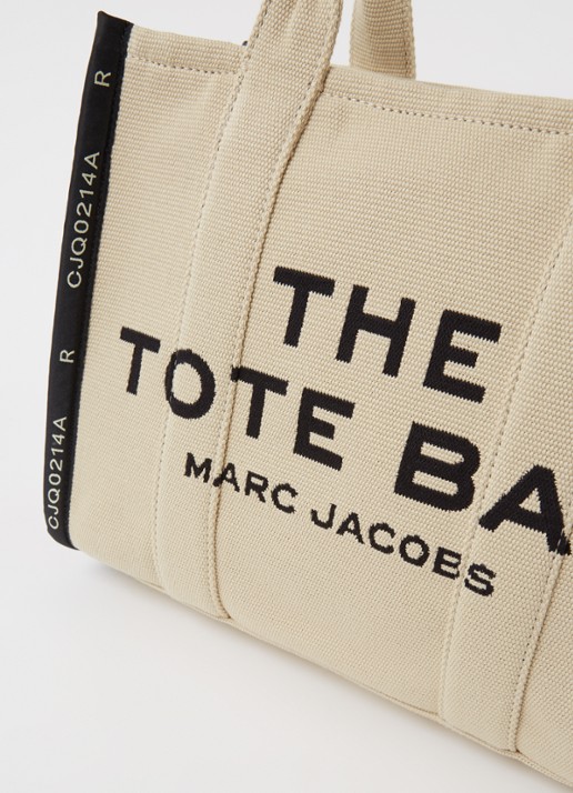 Marc Jacobs The Medium Tote handtas van canvas - detail 3 creme