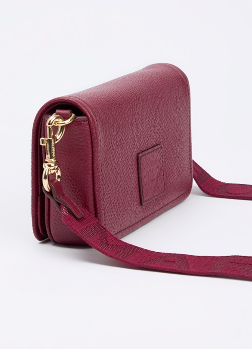 Marc Jacobs The Mini crossbodytas met logo  - achterkant 3 rood