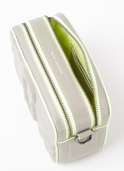 Marc Jacobs The Moto Shot crossbodytas van leer - detail 3 donkerbeige