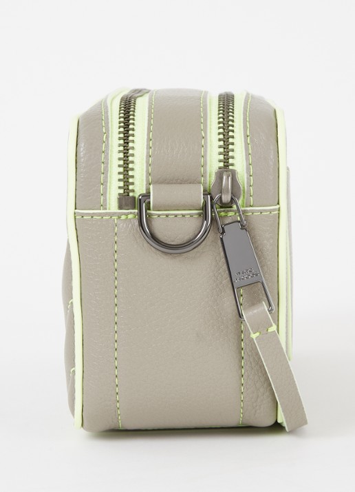 Marc Jacobs The Moto Shot crossbodytas van leer - detail 4 donkerbeige