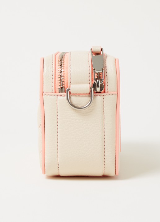 Marc Jacobs The Moto Shot crossbodytas van leer - detail 5 creme