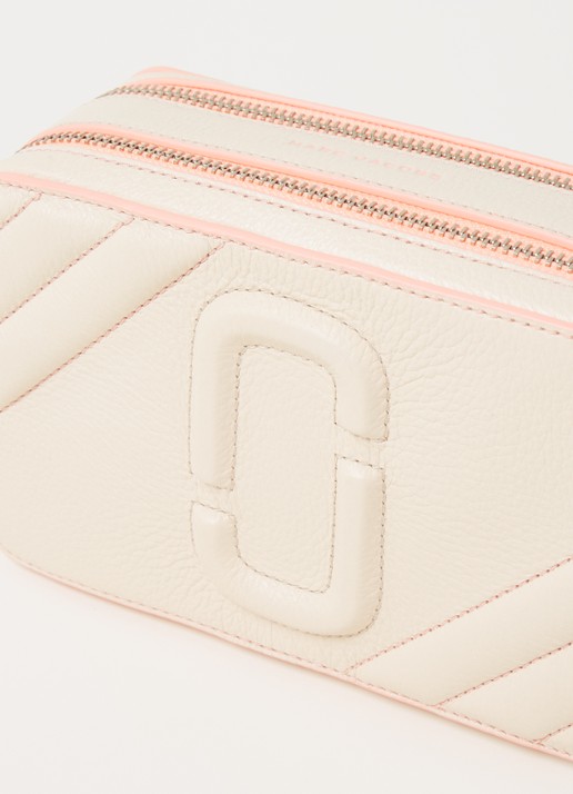 Marc Jacobs The Moto Shot crossbodytas van leer - detail 6 creme