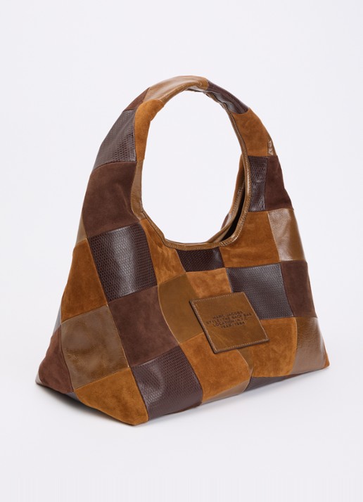 Marc Jacobs The Sack schoudertas van leer  - achterkant 3 bruin