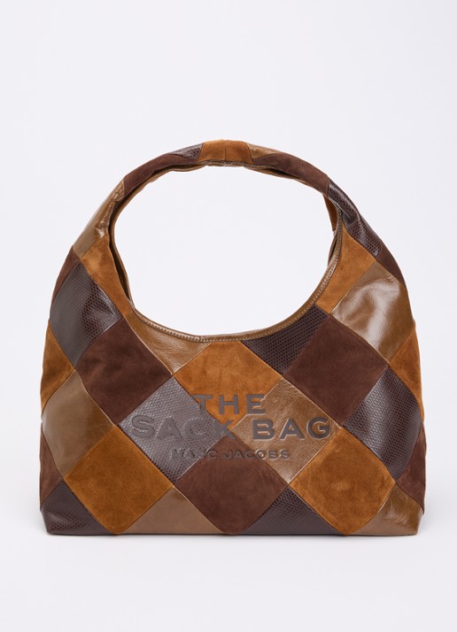 Marc Jacobs The Sack schoudertas van leer  - voorkant bruin