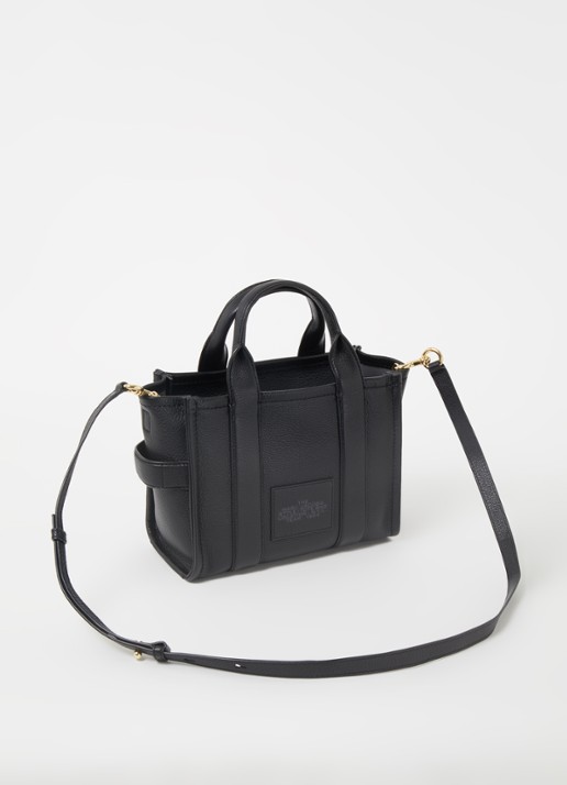 Marc Jacobs The Small Tote handtas met logo - achterkant zwart