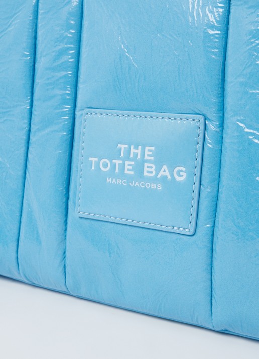 Marc Jacobs The Small Tote handtas met logo - detail 6 blauw