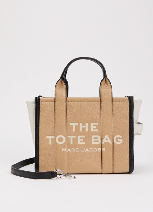 Marc Jacobs The Small Tote handtas van leer met afneembare schouderriem