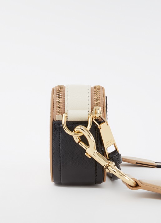 Marc Jacobs The Snapshot crossbodytas van leer - detail 5 camel