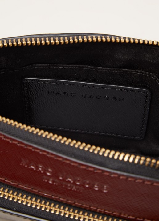 Marc Jacobs The Snapshot crossbodytas van leer - detail 2 zwart