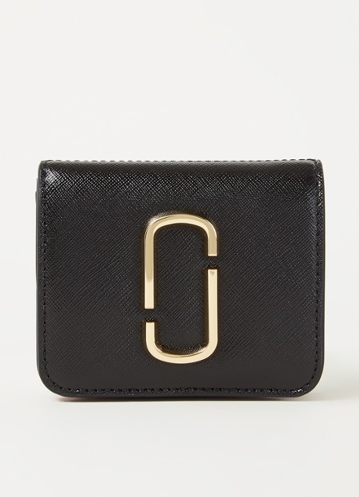 Marc Jacobs The Snapshot Mini portemonnee van leer - voorkant 3 zwart