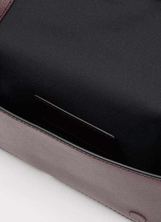 Marc Jacobs The Snapshot Wallet On Chain clutch van lakleer met afneembare schouderriem - detail 3 zwart
