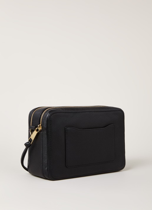 Marc Jacobs The Softshot 27 crossbodytas van leer - detail zwart