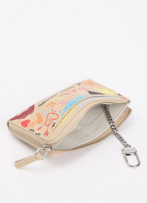 Marc Jacobs The Top Zip Multi ritsportemonnee - voorkant 2 khaki
