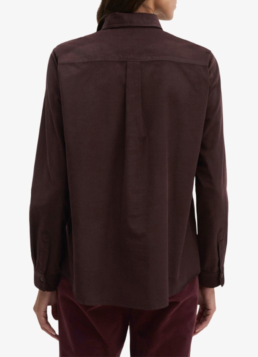 Marc O'Polo Blouse met kraag - achterkant 3 aubergine