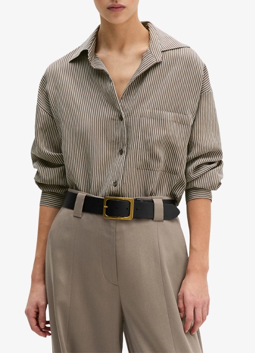 Marc O'Polo Blouse met streepprint en borstzak
