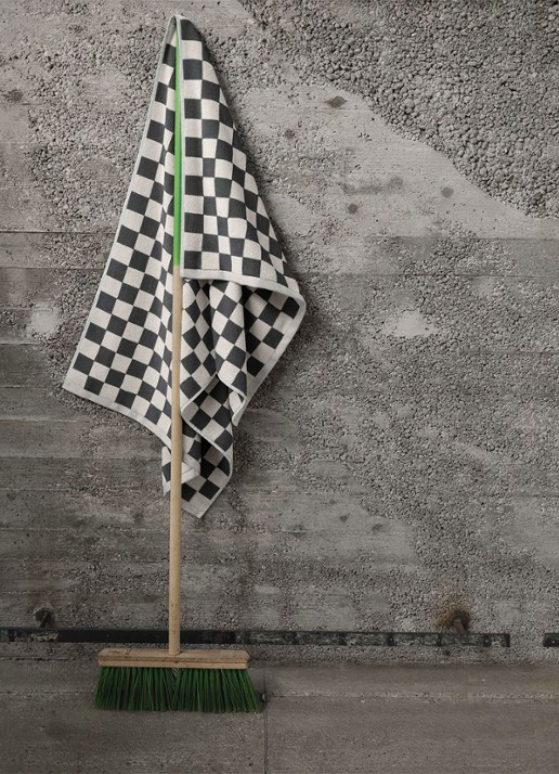 Marc O'Polo Checker badhanddoek - 550 gr/m2 - detail 5 antraciet