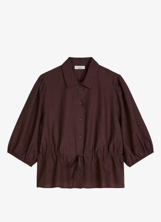 Marc O'Polo Denim Blouse met strikceintuur
