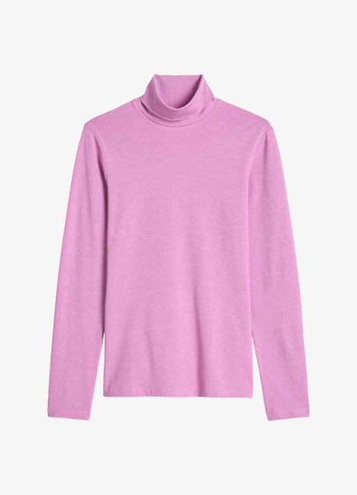 Marc O'Polo Denim Longsleeve met col - voorkant 3 roze