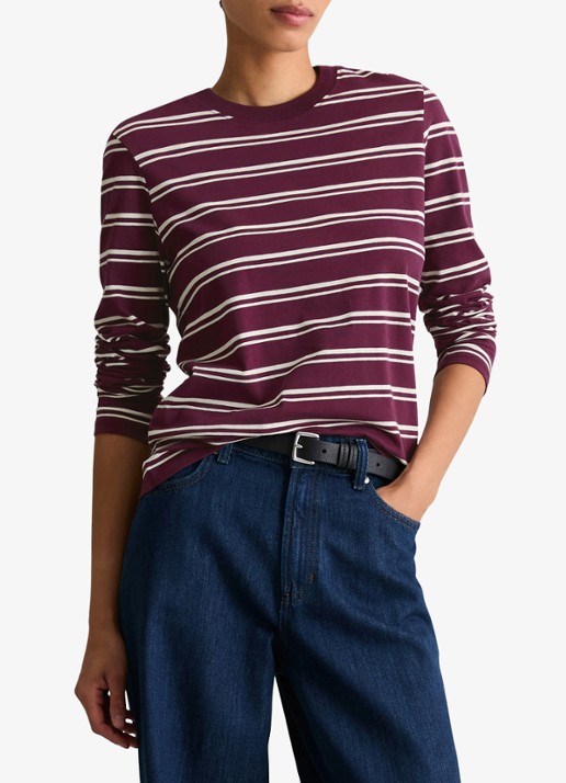 Marc O'Polo Denim Longsleeve met streepprint