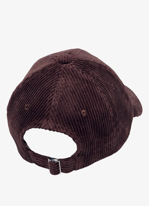 Marc O'Polo Denim Pet met logoborduring - achterkant 3 donkerbruin