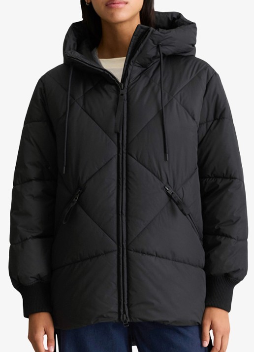 Marc O'Polo Denim Puffer jas met capuchon