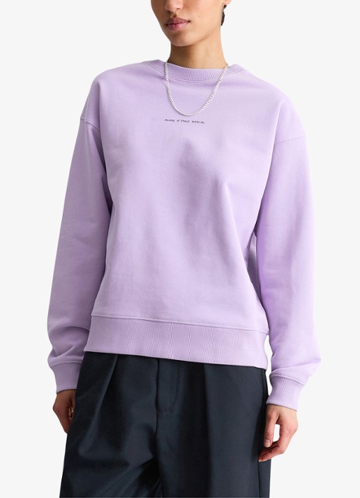Marc O'Polo Denim Sweater met logo- en backprint