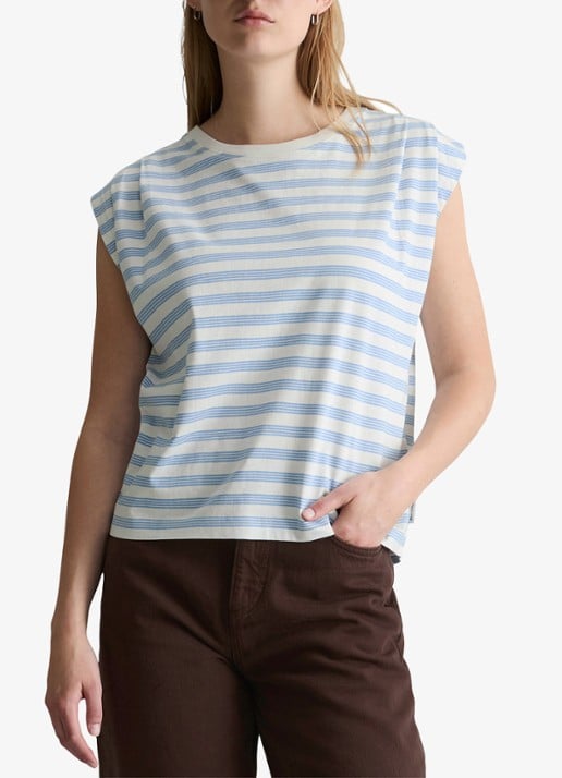 Marc O'Polo Denim T-shirt met streepprint
