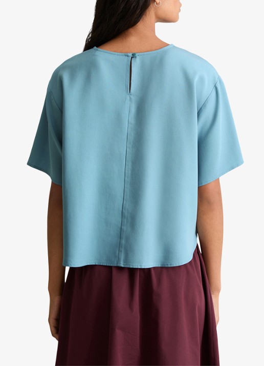 Marc O'Polo Denim Tuniek met ronde hals - achterkant blue dawn/5429