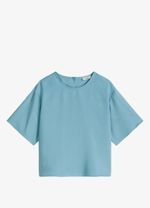 Marc O'Polo Denim Tuniek met ronde hals - voorkant 2 blue dawn/5429